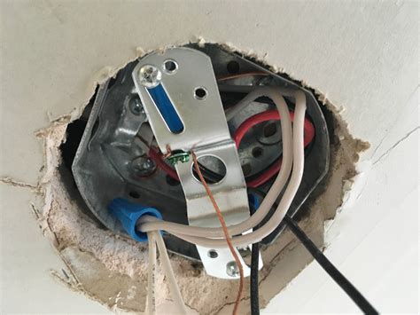 ceiling pan junction box|install ceiling fan junction box.